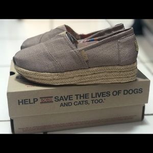 BOBS Skechers Slip On Wedges Memory Foam